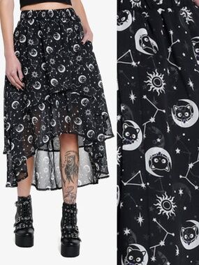 Hot Topic Chococat Celestial Hi-Low Skirt XS